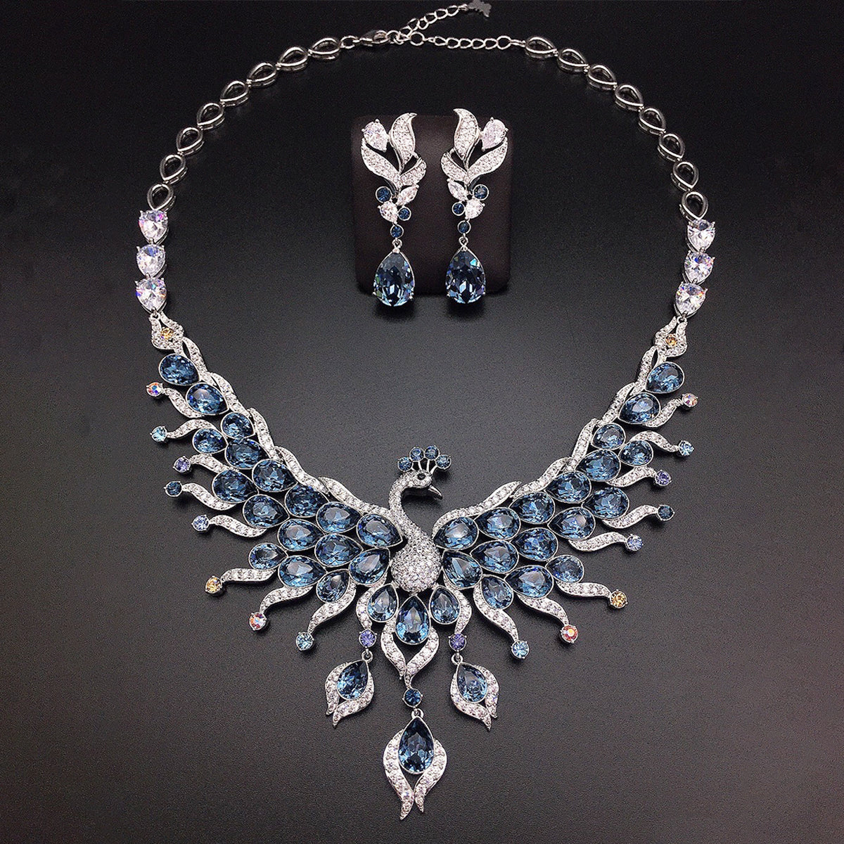 How to Style Sapphire Blue Peacock Jewelry for Weddings, Galas & Elegant Evenings