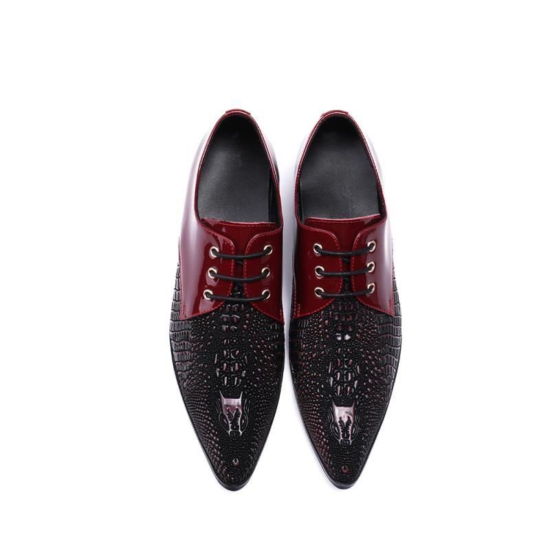 Personalized embossed leather dress shoes men's business suit dress shoes
