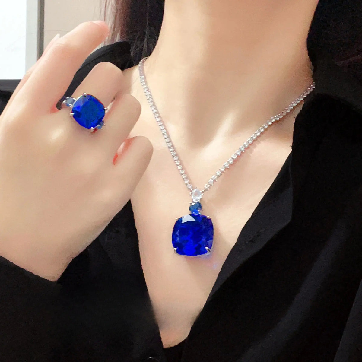 Parure de luxe Diamant Rubis