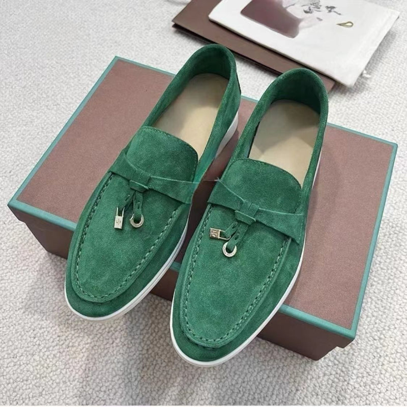 Celebrity style men's suede casual loafers