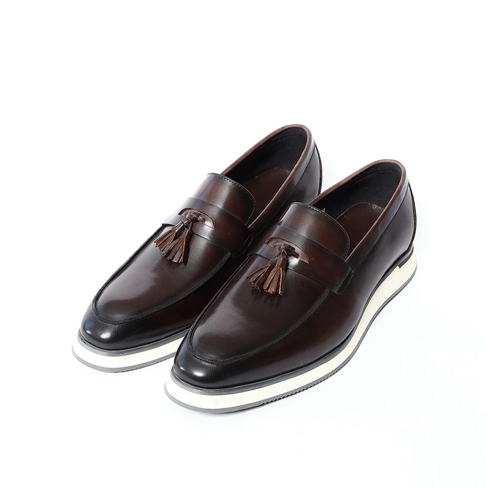 Business Dress Leather Shoes Men's Fringed Casual Loafers