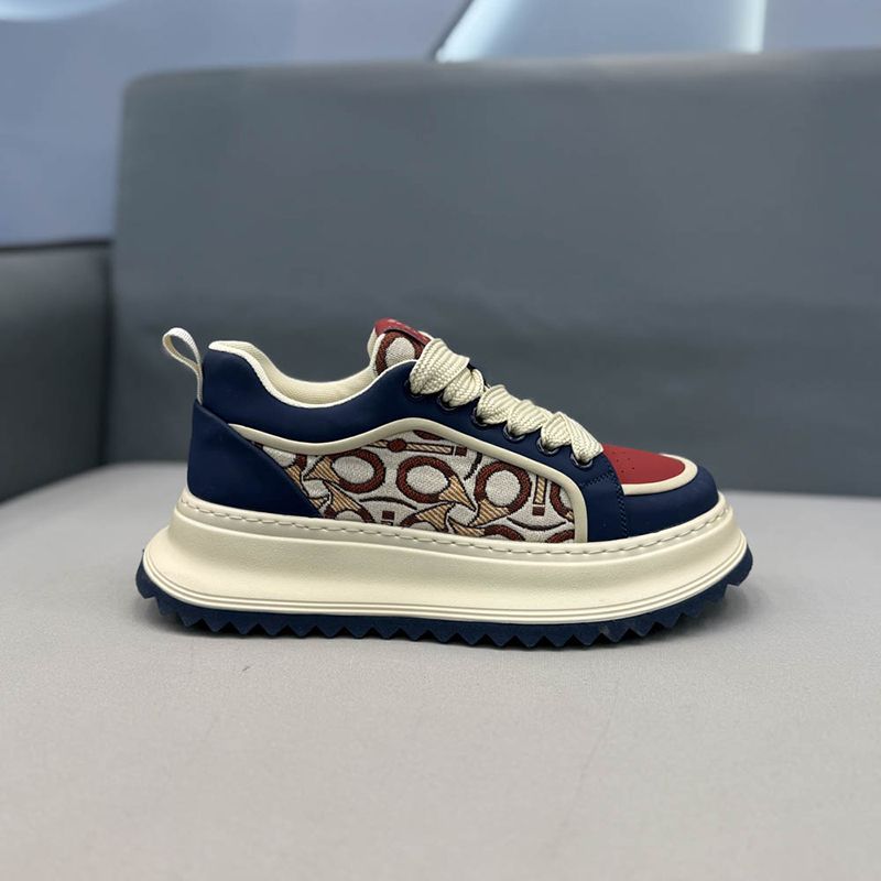 Spring heightening lace-up sports and leisure shoes Running shoes and sports shoes for men