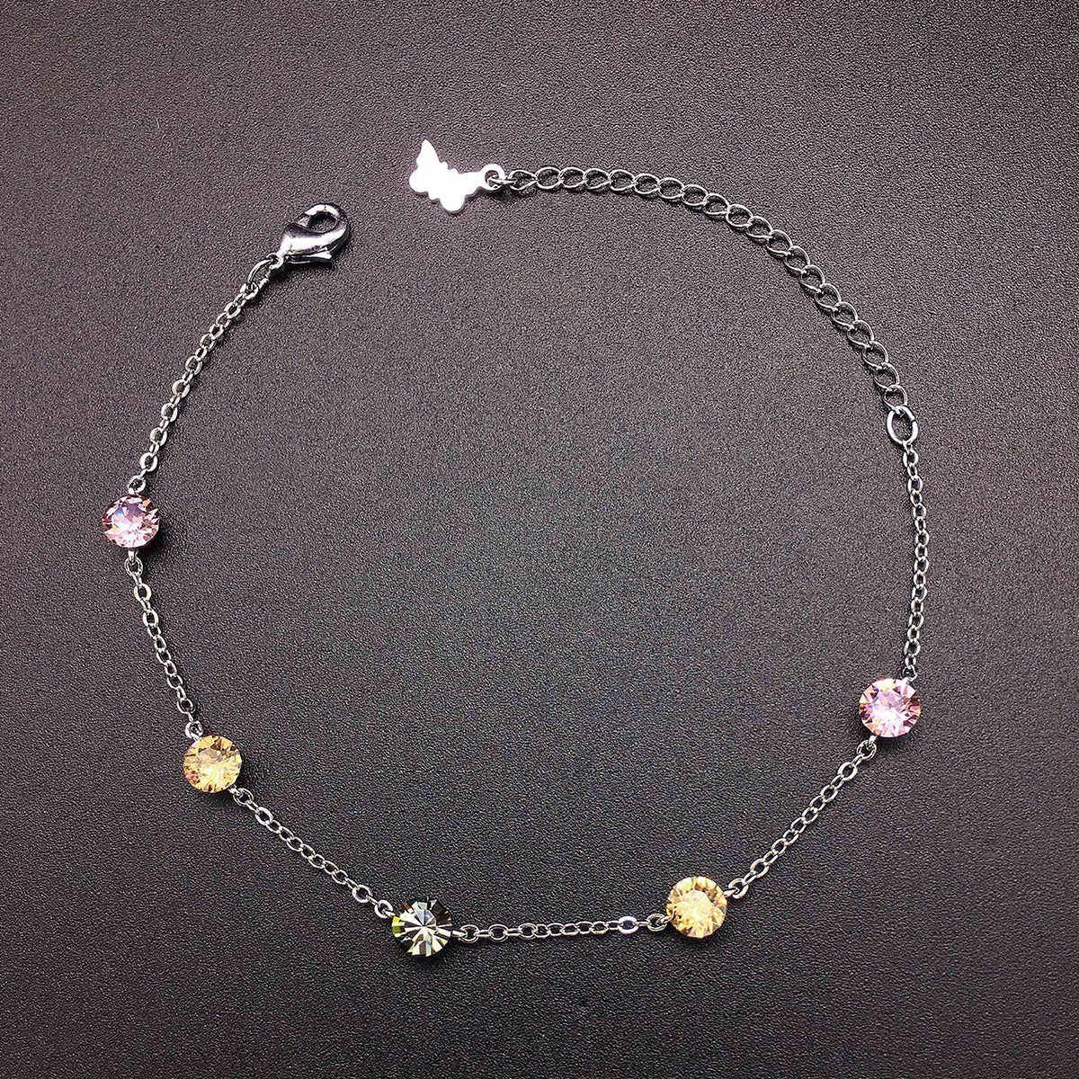 Luxurious Colorful Austrian Crystal Minimalist Bracelet
