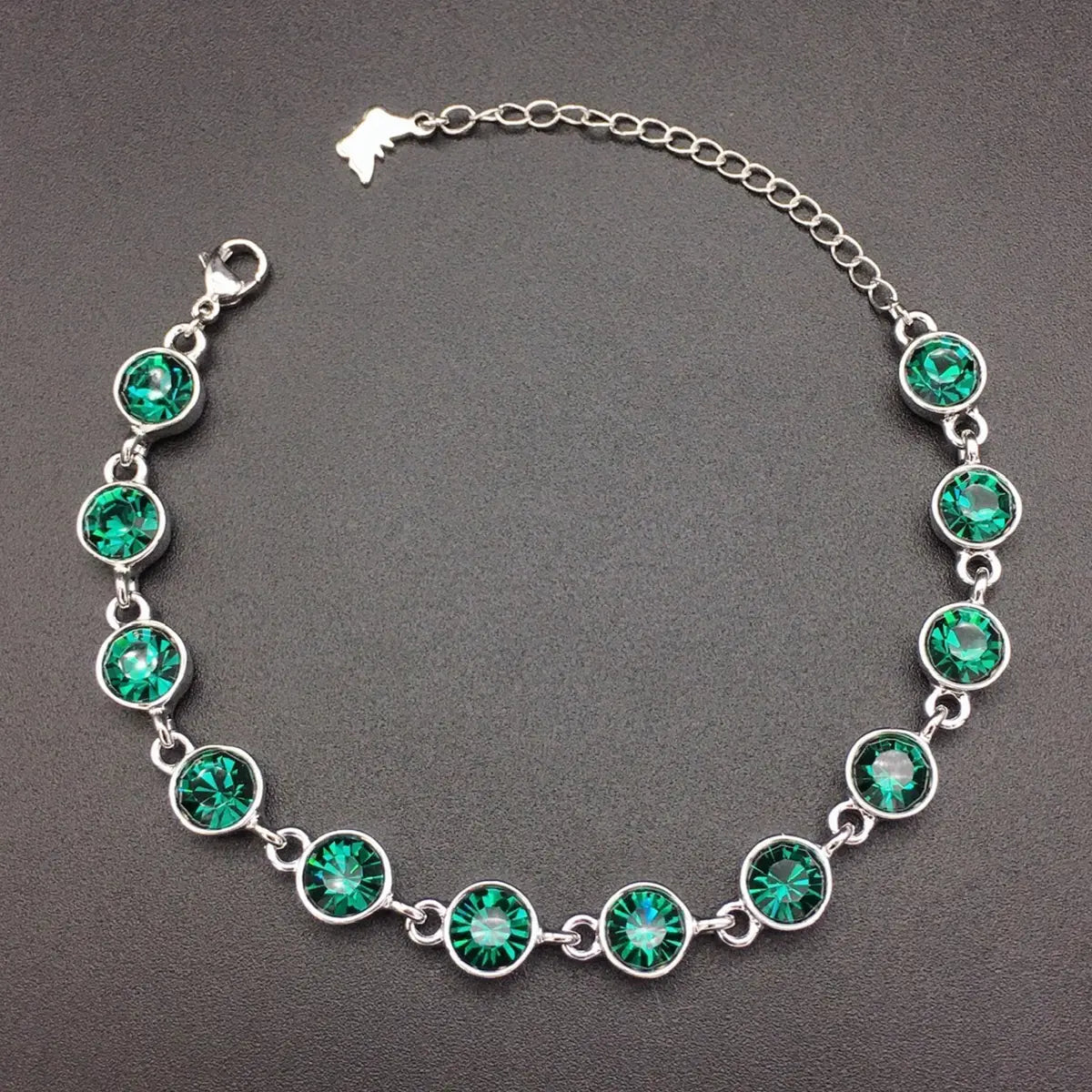 Bracelet boucle zircon de luxe léger vintage