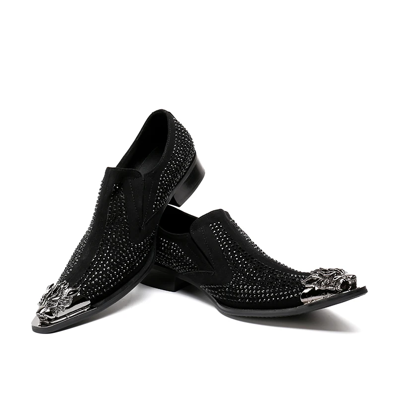 Red trend pointed Party Shoes Men's fashion dress shoes