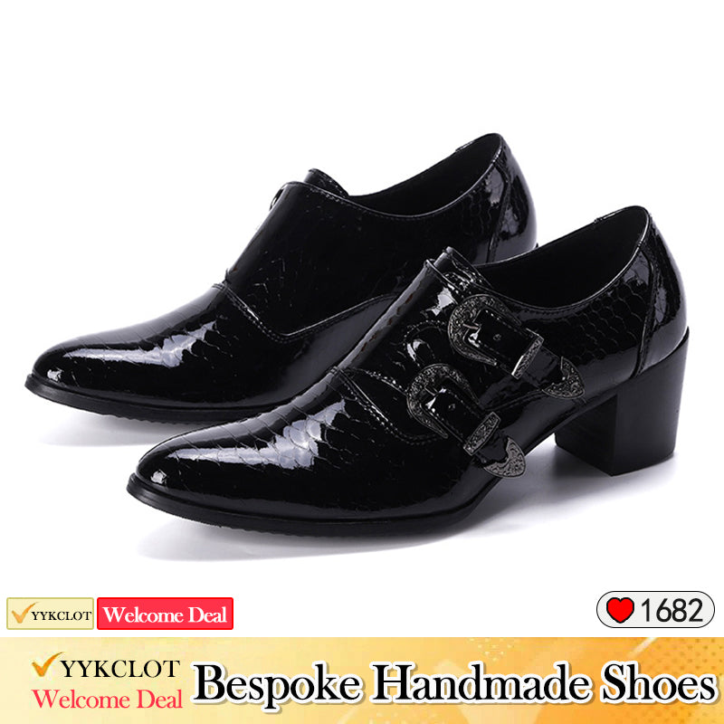 British Black Leather High Top Martin Boots