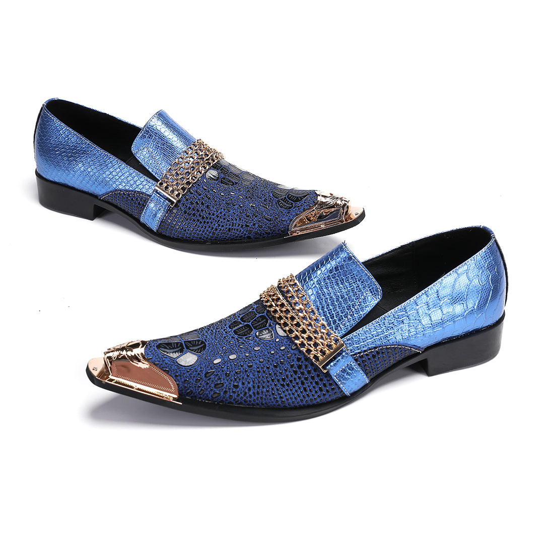 Gold handmade custom shoes Men's fashion dress shoes for men Plus Size derby shoes,Office,Party,Banquet,Wedding,Oxfords mens brogue shoes