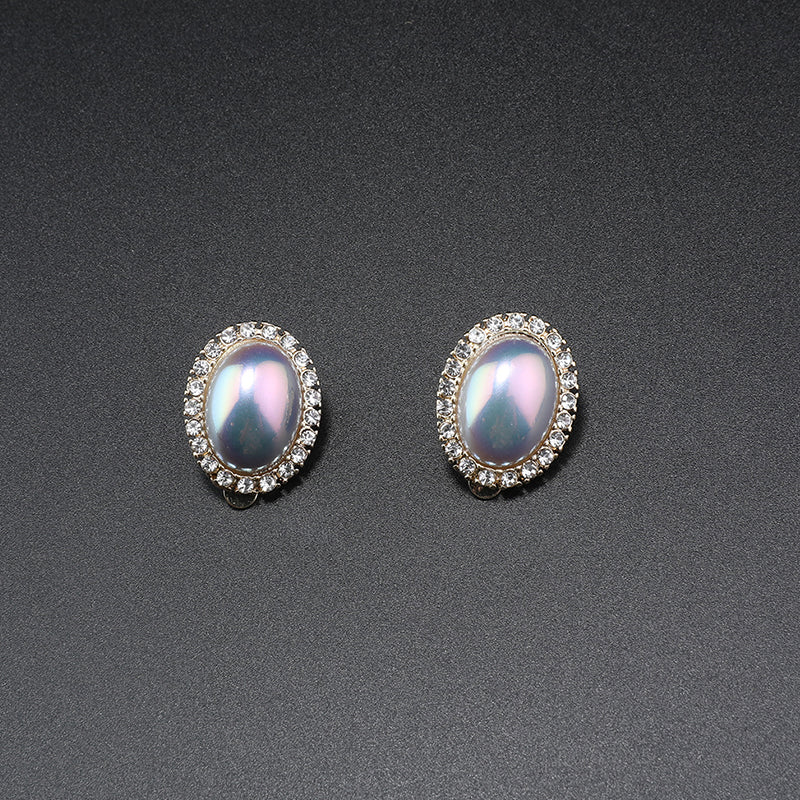 Chic Pearl & Crystal Jewelry Set with Iridescent Accents for Daily Sophistication