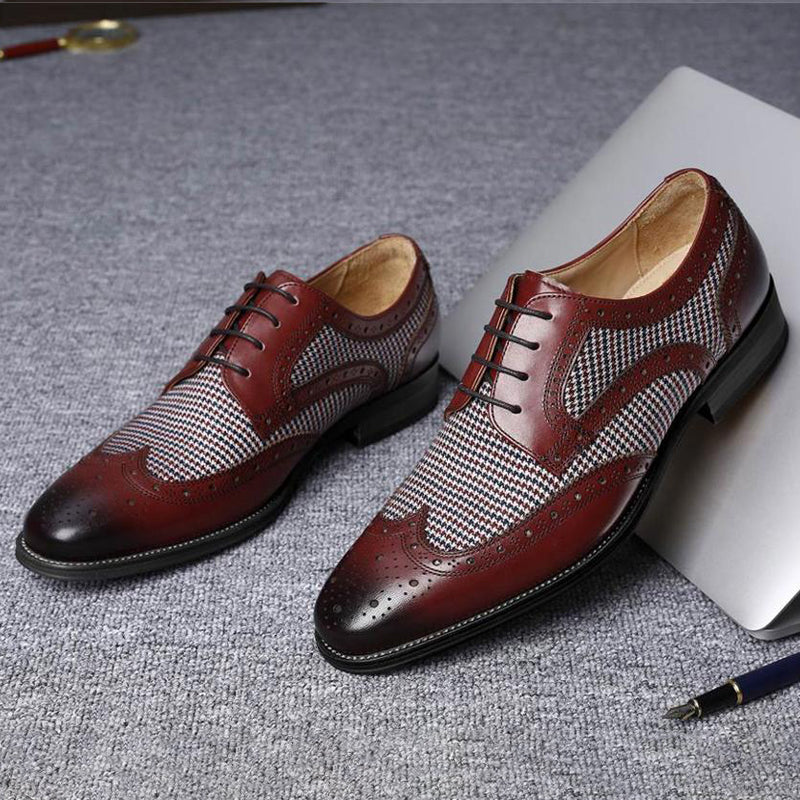 Fashion Business Leather Derby Shoes