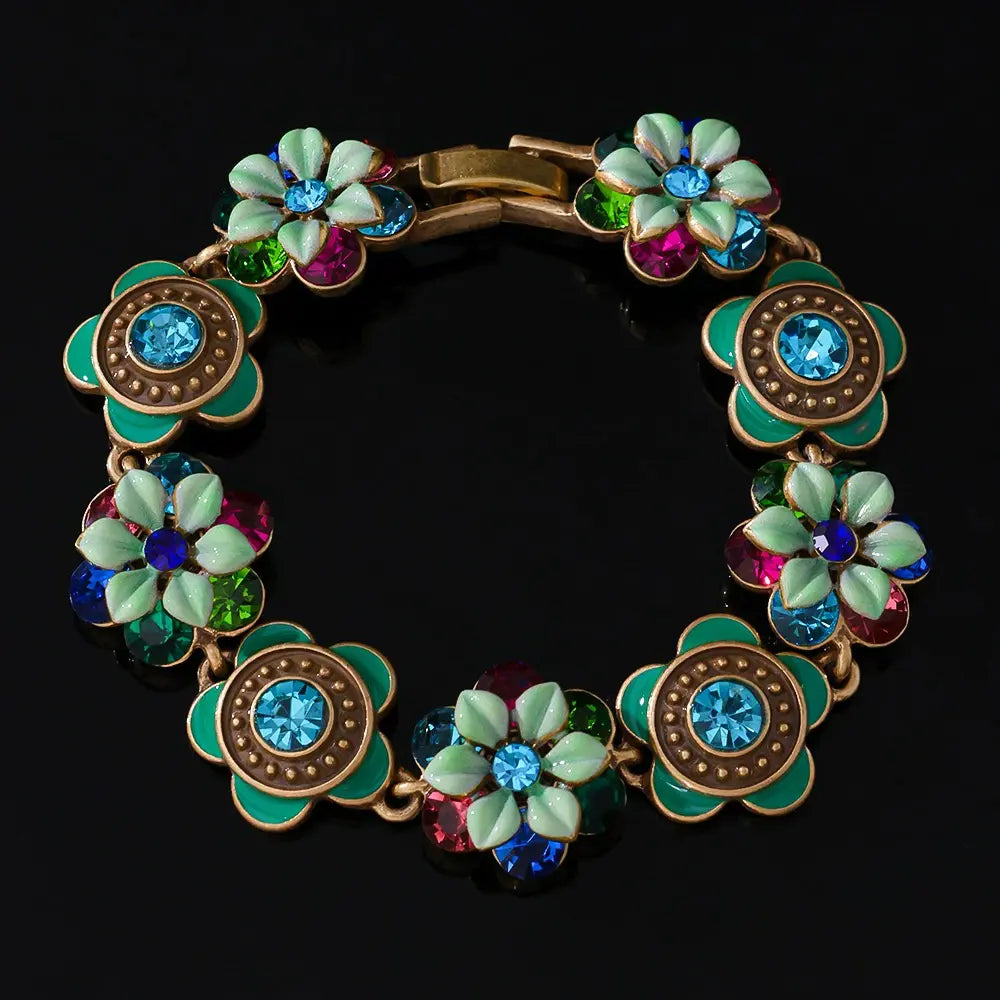 Parure Collier Fleur Vintage Luxe Léger