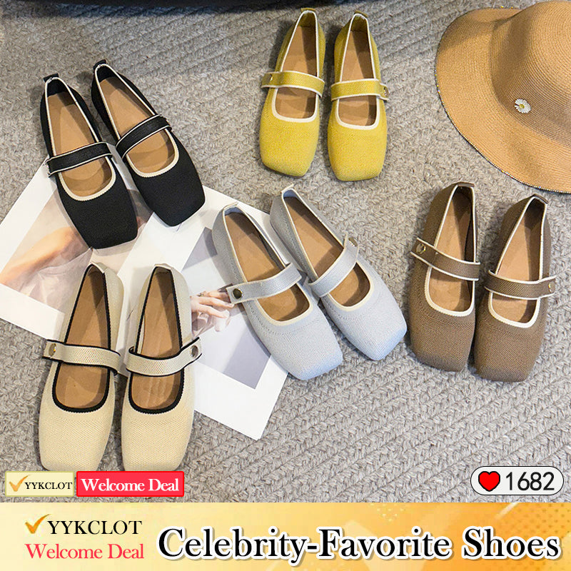 Eco-friendly woven flat-head hollowed-out women's loafers