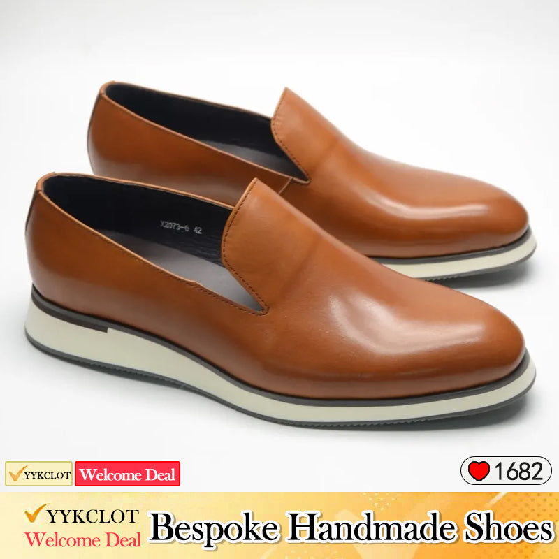 Simple business soft-soled loafers men's casual leather shoes