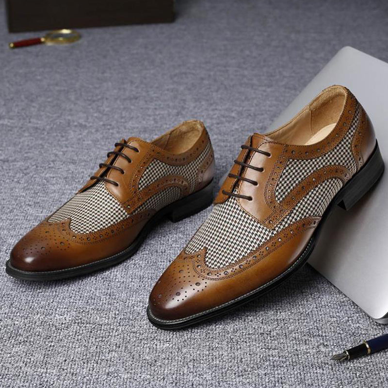 Fashion Business Leather Derby Shoes