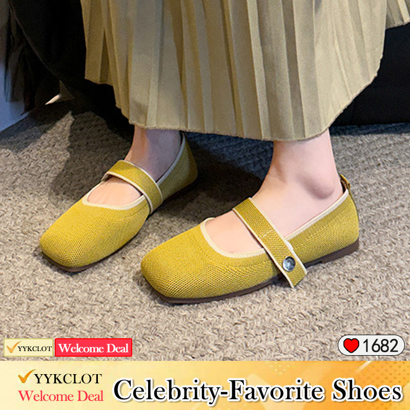 Eco-friendly woven flat-head hollowed-out women's loafers