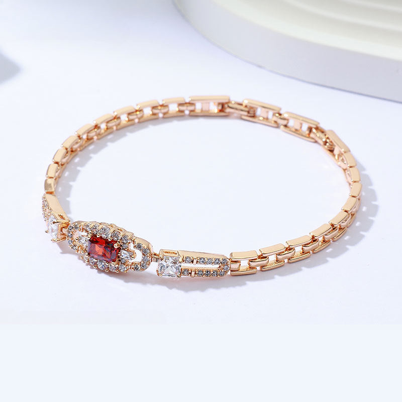 Fashion Ruby Diamond Bracelet