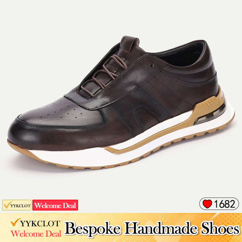 New fashionable top layer cowhide men's casual leather shoes