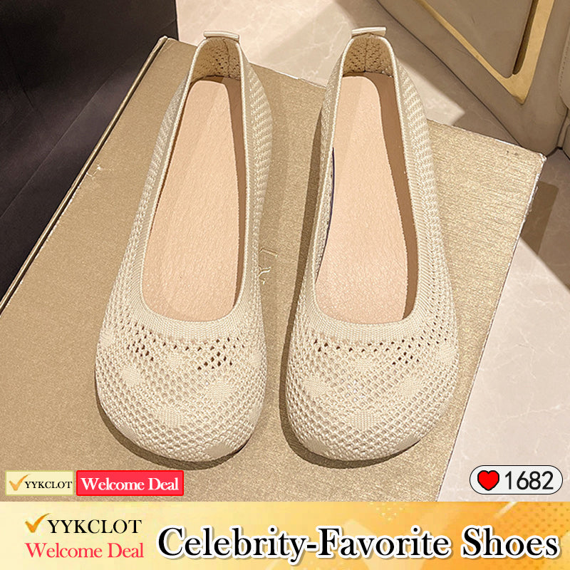 Eco-friendly fashion women's woven hollow loafers