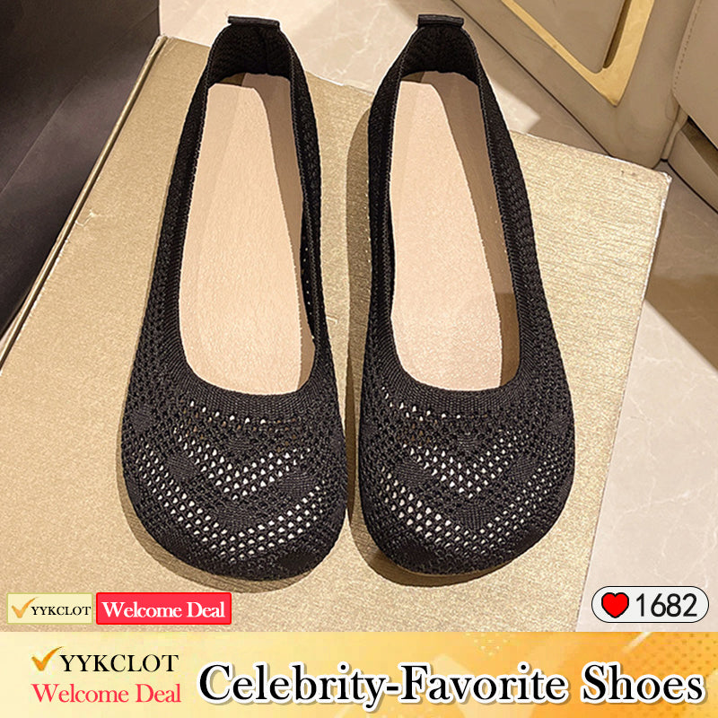 Eco-friendly fashion women's woven hollow loafers