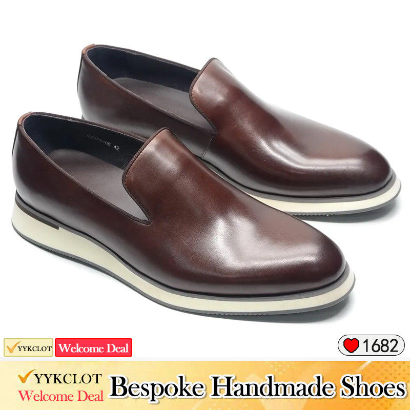 Simple business soft-soled loafers men's casual leather shoes