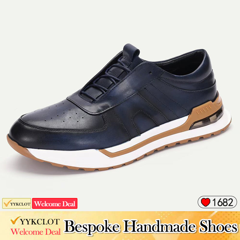 New fashionable top layer cowhide men's casual leather shoes