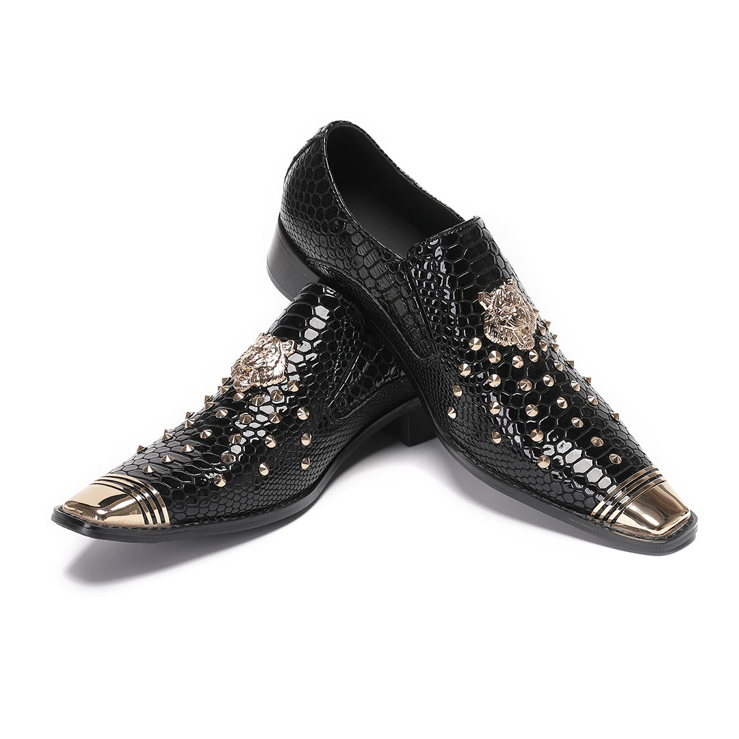 Scarpe da uomo eleganti e alla moda, di alta qualità, in pelle rossa da uomo