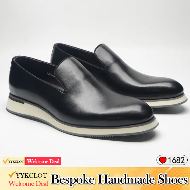 Simple business soft-soled loafers men's casual leather shoes