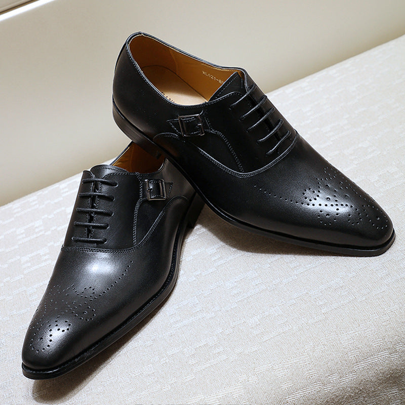 Brock Business Oxford Shoes Men's Handmade Dress Leather Shoes