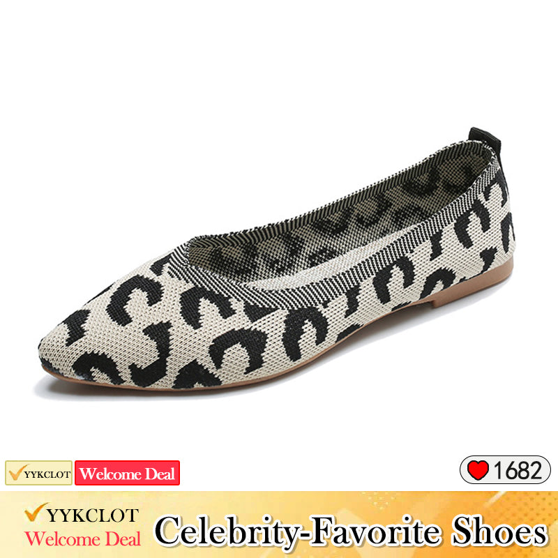 Fashion pointed woven soft-soled casual shoes