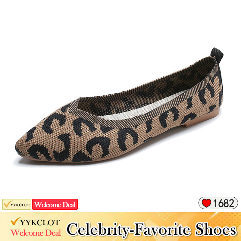 Fashion pointed woven soft-soled casual shoes