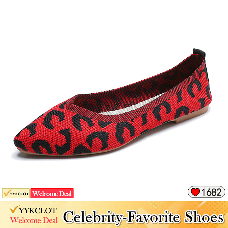 Fashion pointed woven soft-soled casual shoes