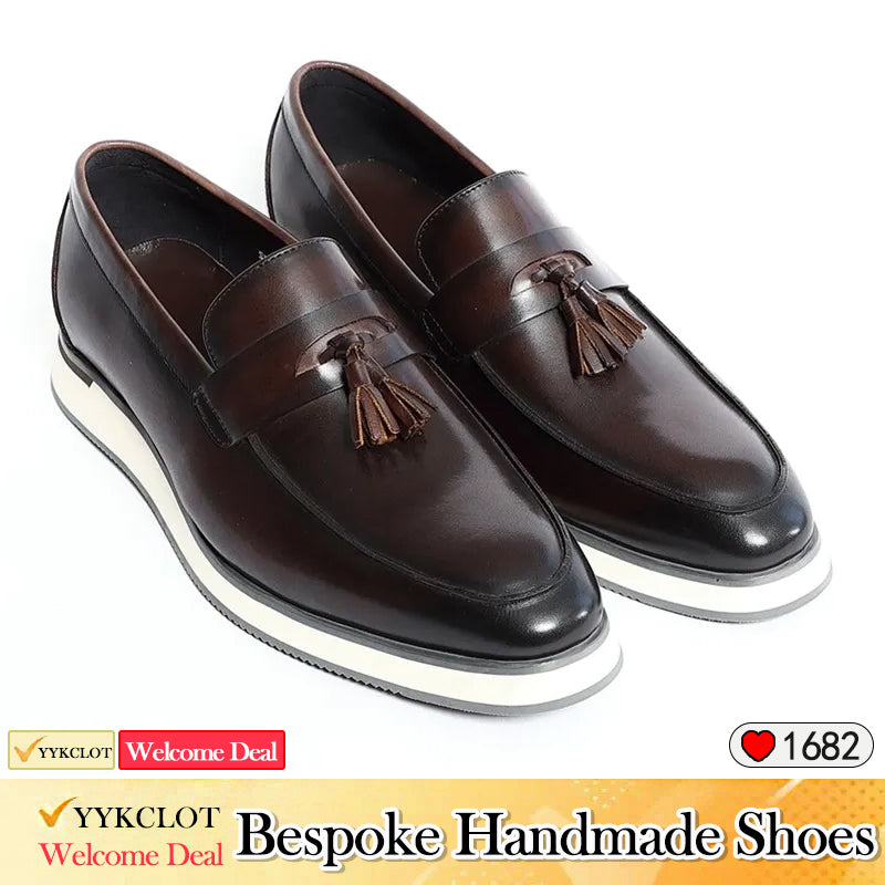 Business Dress Leather Shoes Men's Fringed Casual Loafers