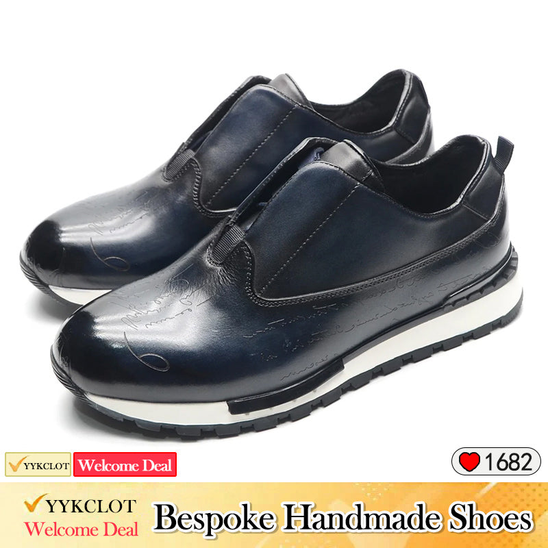 Chaussures homme richelieu marron faites à la main Baskets de ville habillées