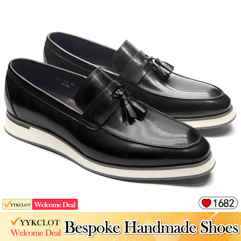Business Dress Leather Shoes Men's Fringed Casual Loafers