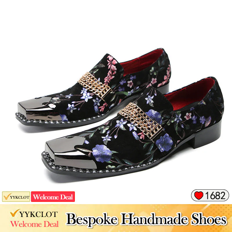 Green casual leather shoes Men's Oxford fashion dress shoes for men Party Banquet and Wedding Elegant Shoes derby shoes mens brogue shoes