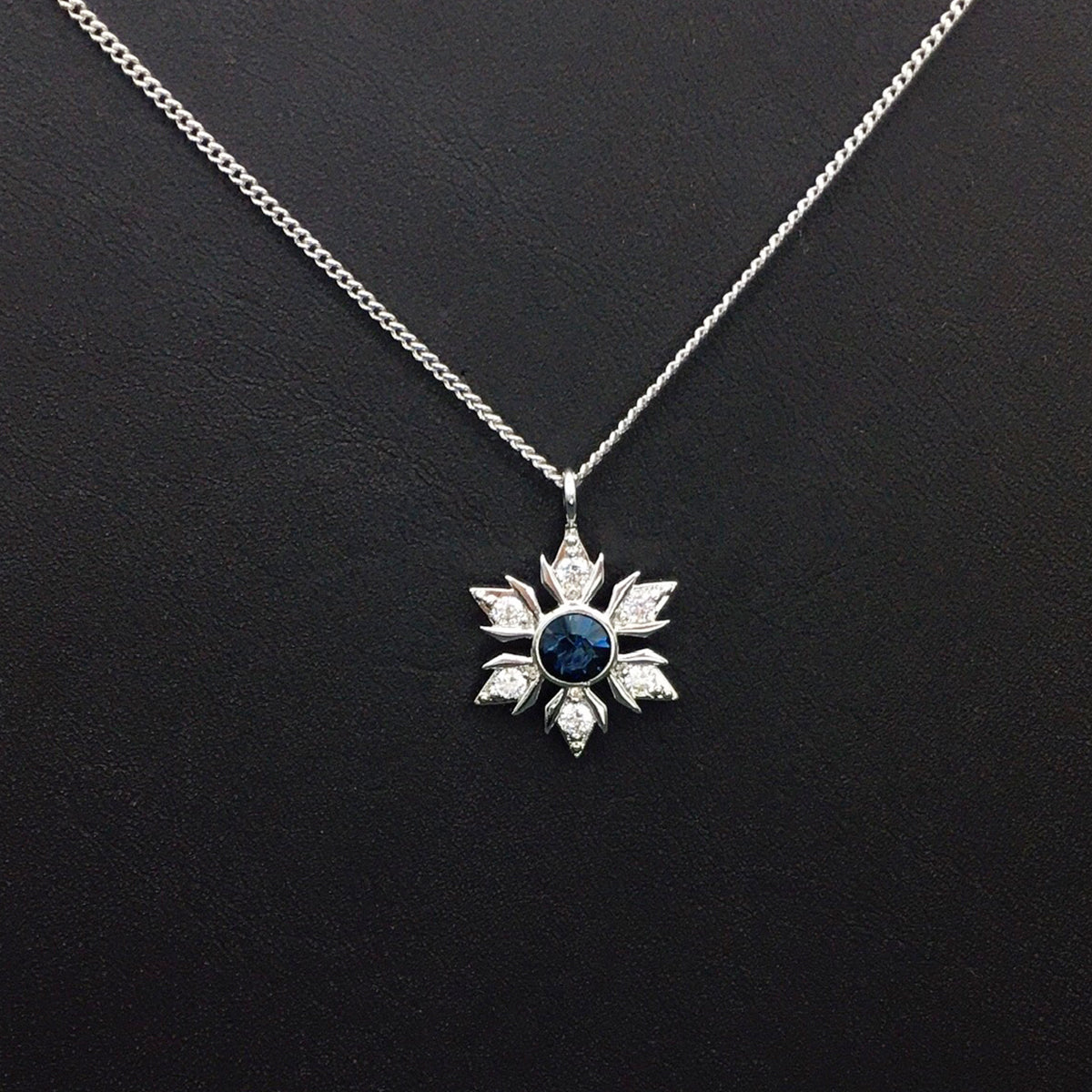 Classic Snowflake Crystal Star Pendant