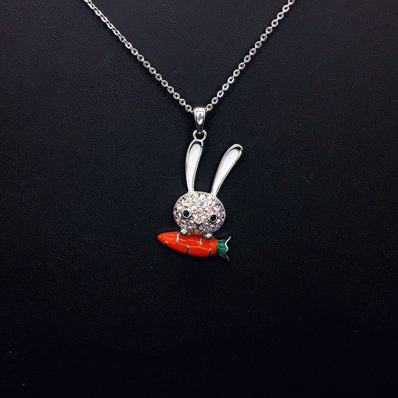 Sparkling Gold Angel Wings Heart Necklace with Iridescent Crystal for Romantic Dates