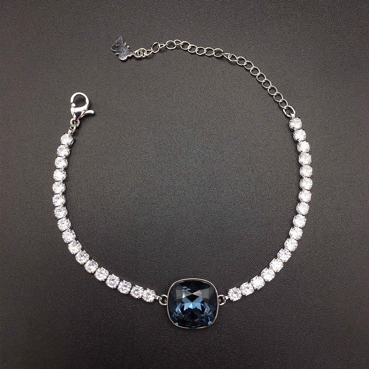 Austrian Square Red Crystal Full Diamond Bracelet