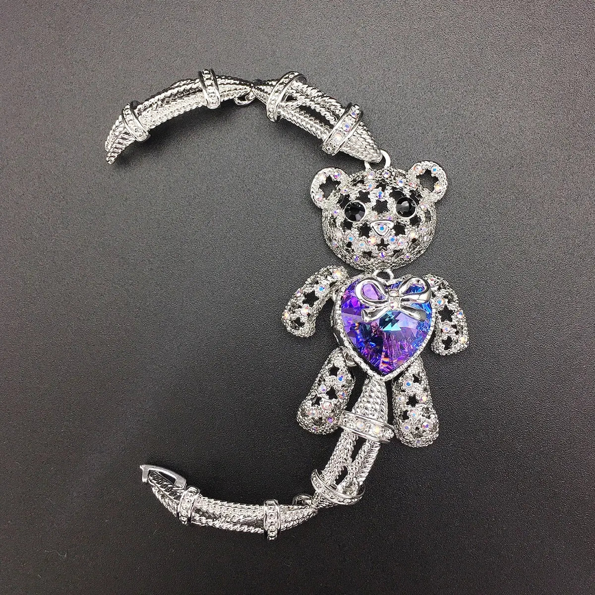 Bracelet de luxe en cristal taillé « Love »