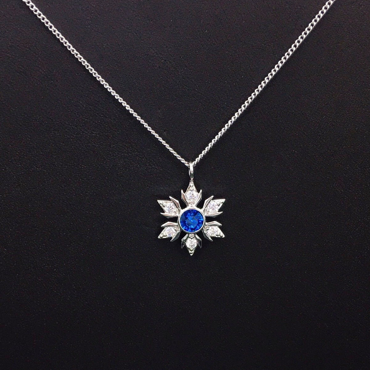 Classic Snowflake Crystal Star Pendant