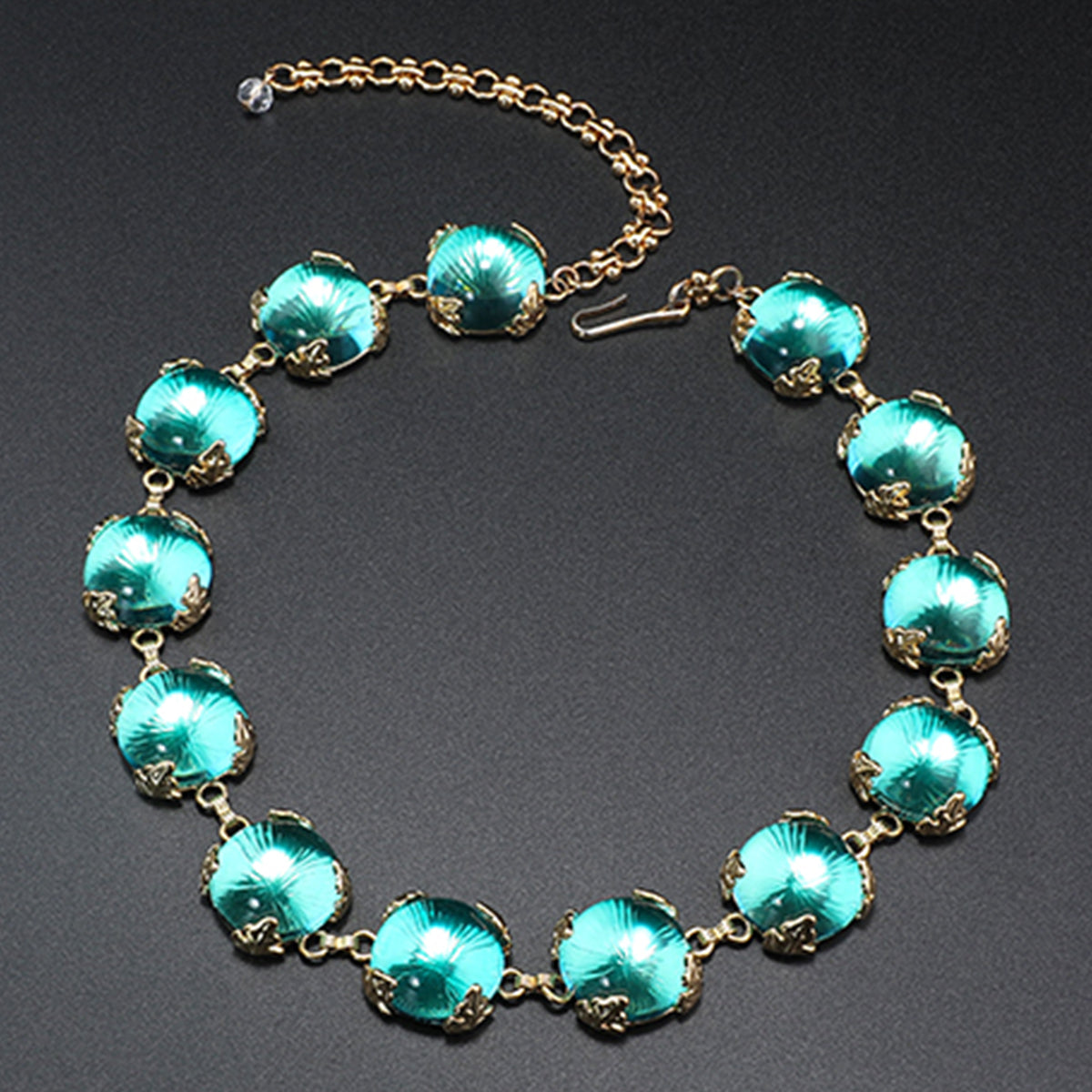 Fashion Ocean Heart Gemstone Series