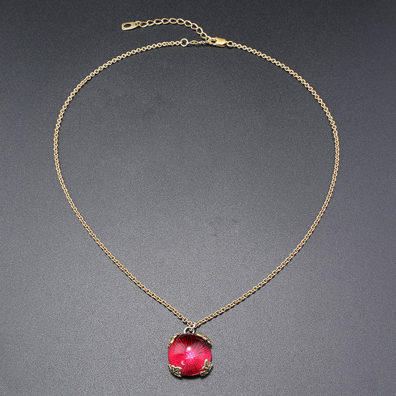 Glamorous Red Crystal Necklace, Bracelet, Earrings & Ring Set for Evening Events