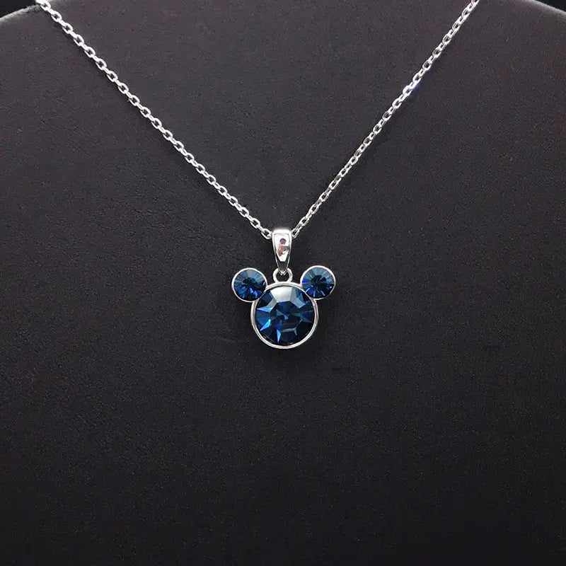 Bijou animal scintillant en cristal argenté et bleu pour occasions spéciales