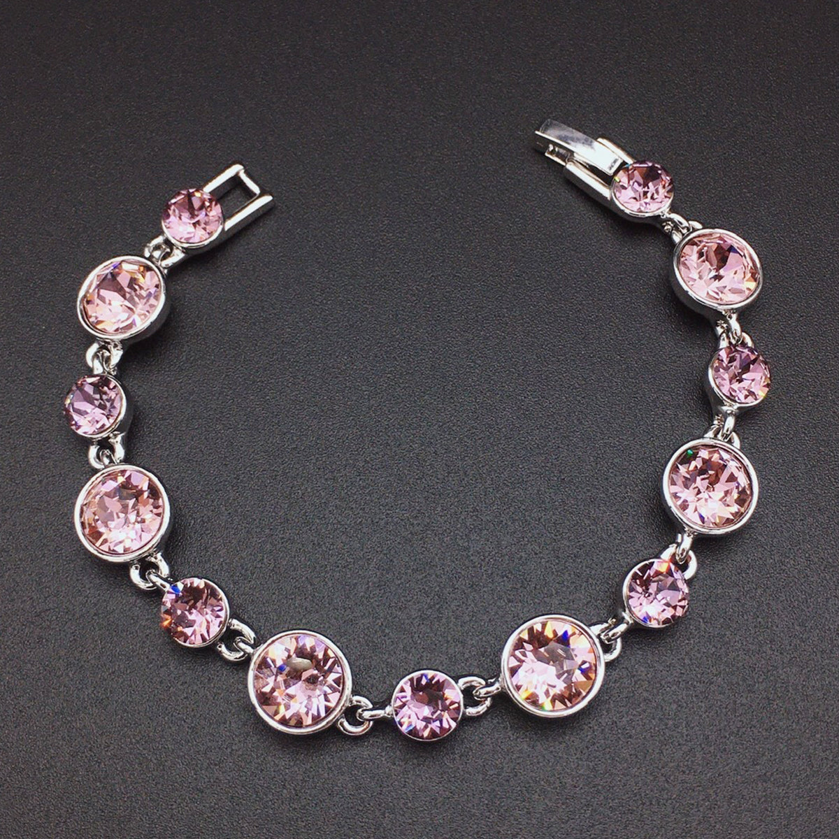 Luxurious Austrian Round Crystal Bracelet