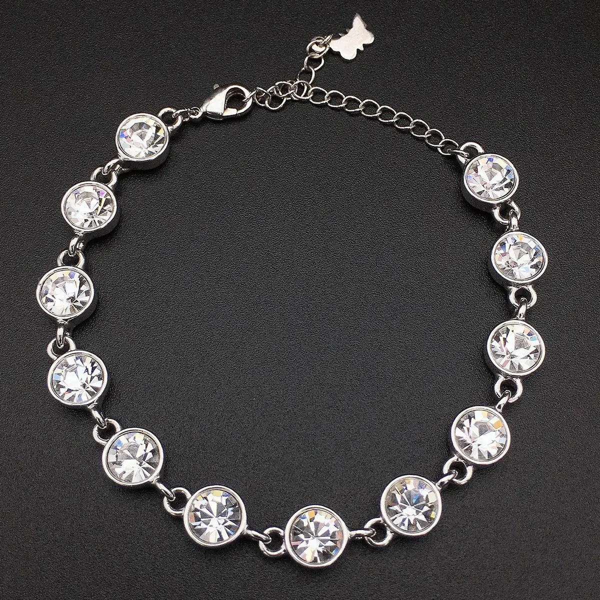 Bracelet de luxe autrichien en cristal émeraude