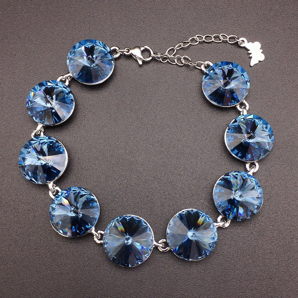 Dreamy Austrian Grand Crystal Gemstone Bracelet