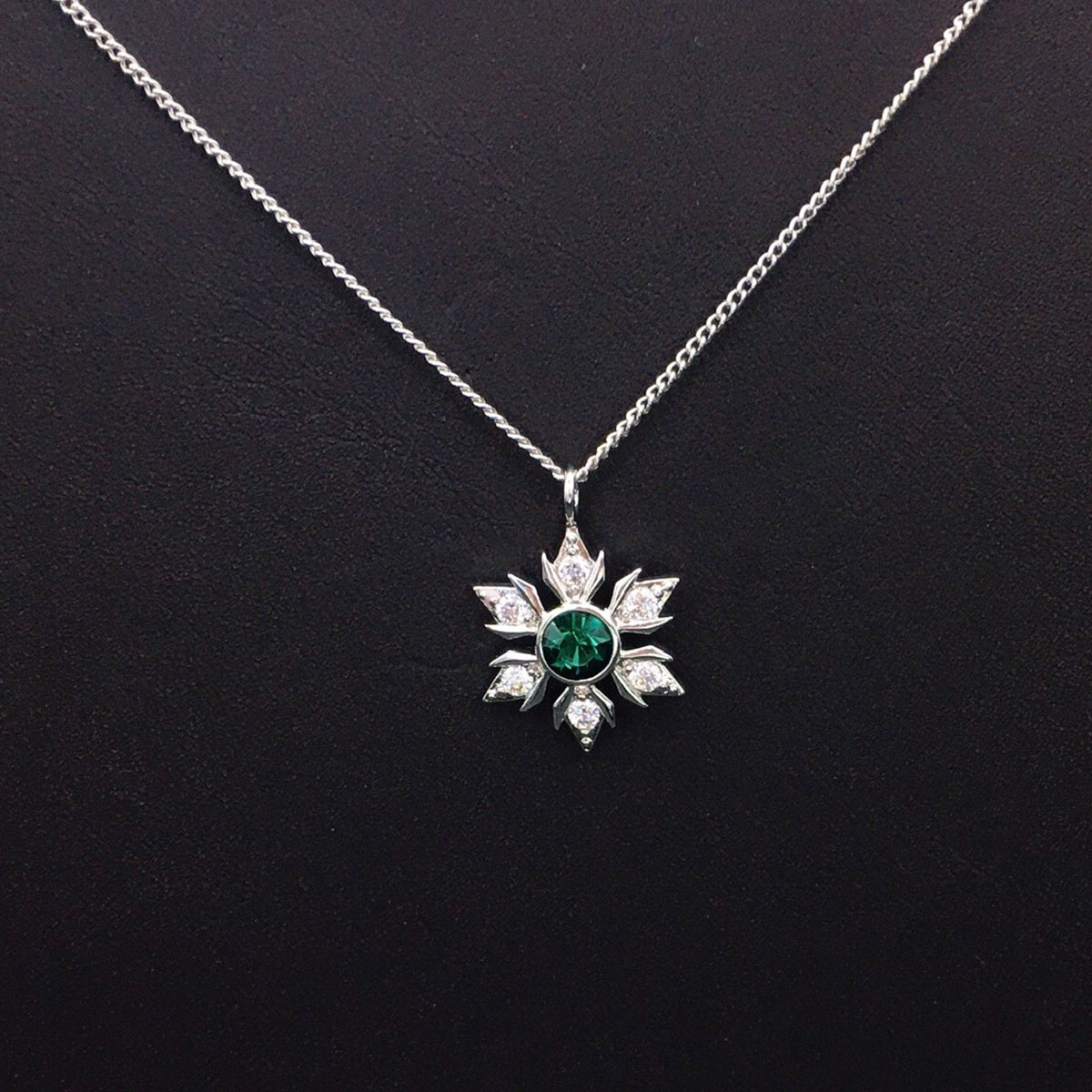 Classic Snowflake Crystal Star Pendant