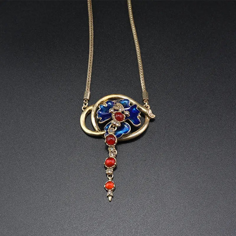 Série de pendentifs tendance "feuille de lotus" rétro