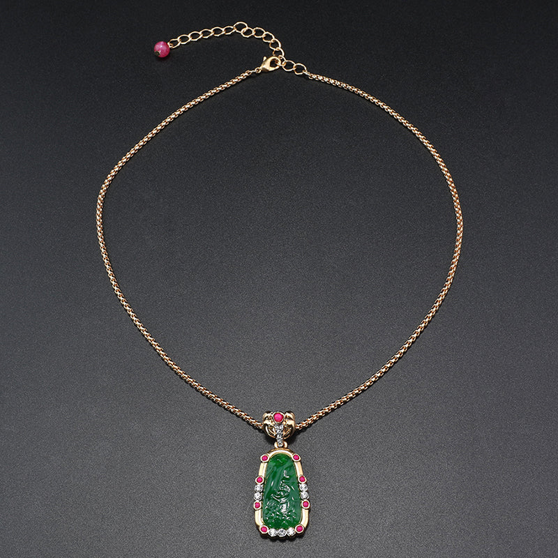 Dazzling Gold & Jade Jewelry Set for Special Occasions