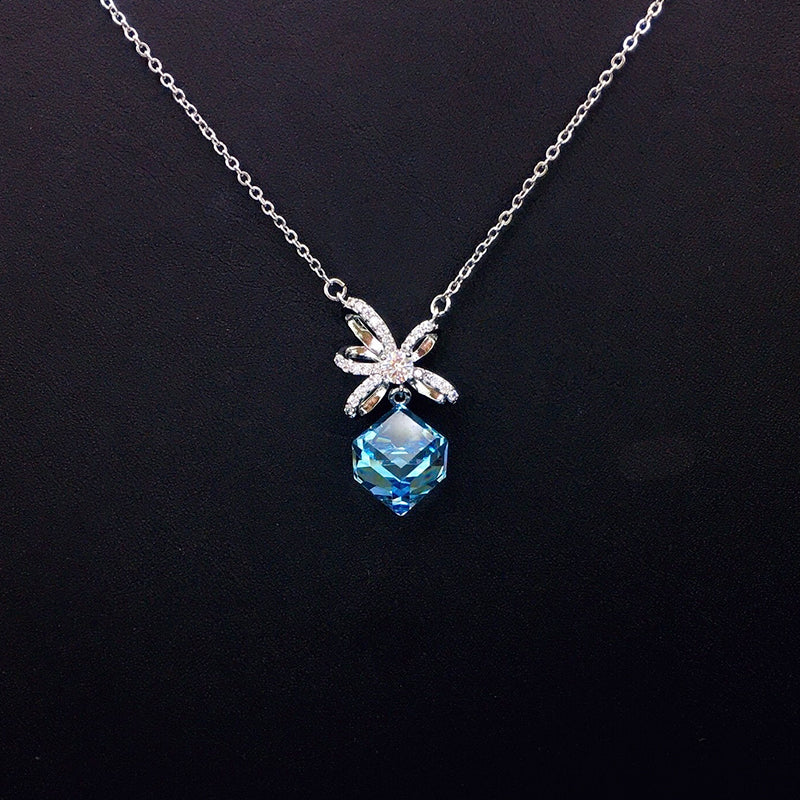 Dazzling Silver and Blue Crystal Jewelry for Special Events