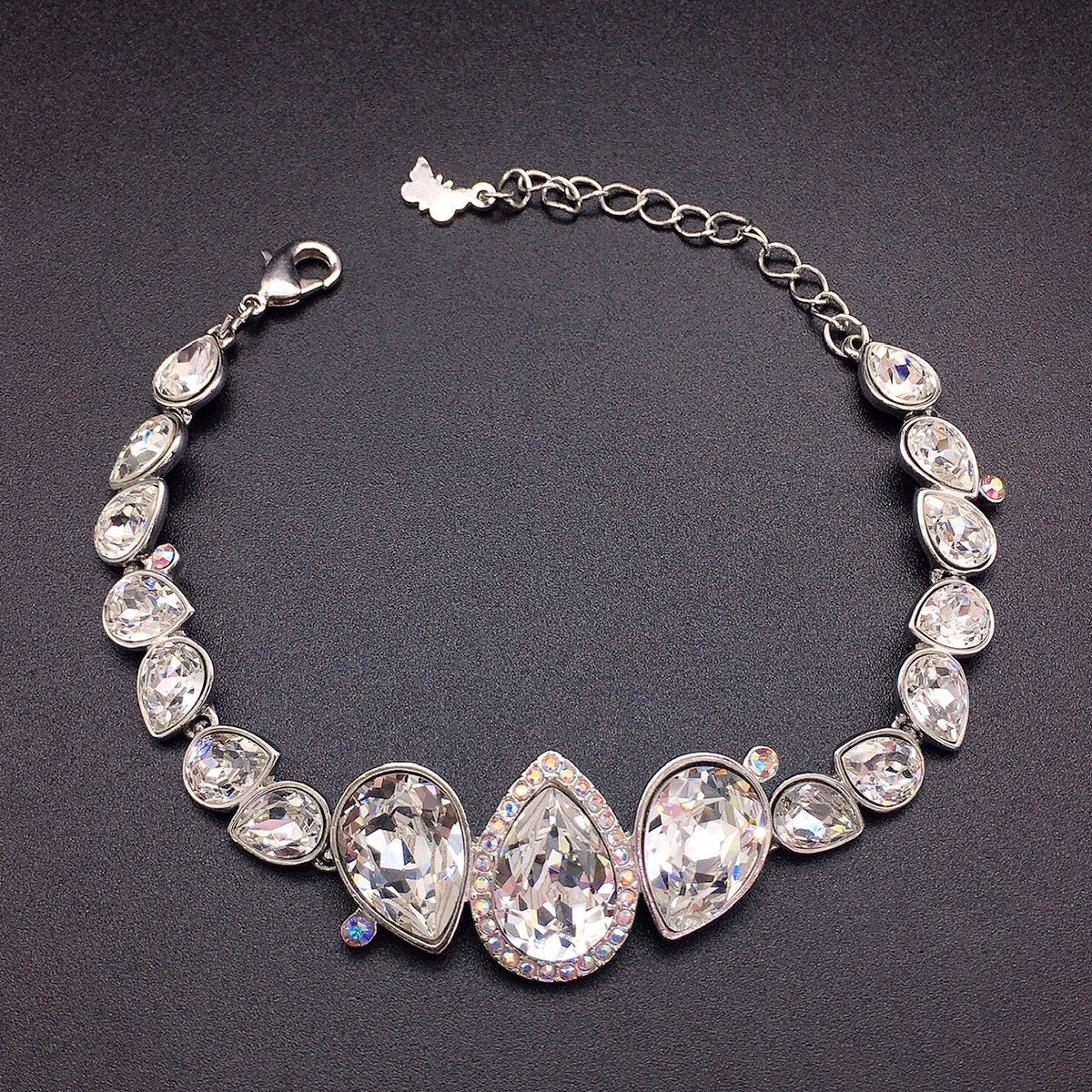 Luxurious Austrian Colored Waterdrop Crystal Bracelet